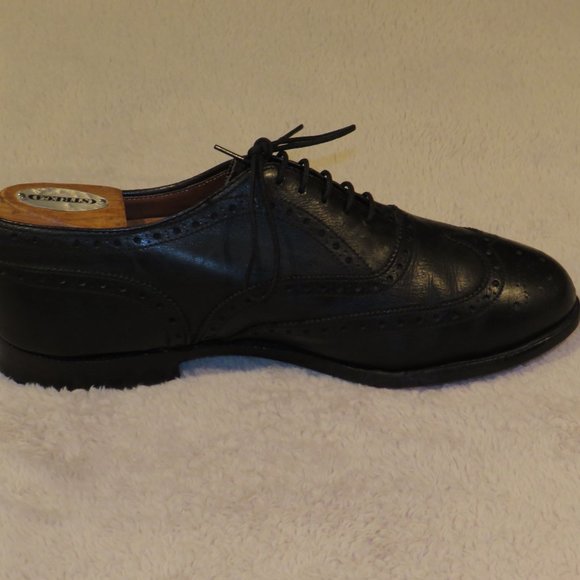 Alden 903 Black Calfskin Leather Wing Tip Balmoral Oxford Size 7 E/EEE main image 7